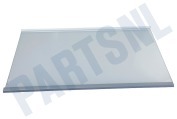 Bauknecht 481010667591 Vriezer Glasplaat Compleet met strippen geschikt voor o.a. KGSF20A2WS, BSNF8152S, KGNF18KA3IN