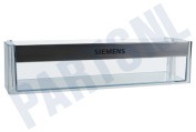Siemens 00705186  Flessenrek Transparant met chromen rand geschikt voor o.a. KI26DA20, KI38SA40