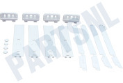 V-zug 481231019131 Vriezer Set deurgeleiders, wit geschikt voor o.a. ARG3401LH, KVIE3009A