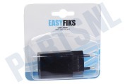 USB oplader 230V 2,1A/5V 1-poort zwart