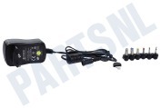 Benson 012809  Netadapter Universeel 2000 Mah 3-12V gestabiliseerd geschikt voor o.a. Incl. 6 pluggen