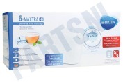 Brita 1050417  Waterfilter Filterpatroon 6-pack geschikt voor o.a. Brita Maxtra PRO Organic ALL-IN-1 CEBO