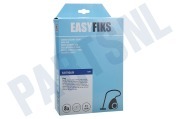 Electrolux 9002560598  Stofzuigerzak S-BAG Micro Fleece 8 stuks Nw Stijl geschikt voor o.a. Oxygen Smartvac E201B