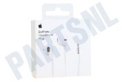 Apple AP-MNHF2 MNHF2ZM/A Apple EarPods In-ear oordopjes wit geschikt voor o.a. 3.5mm jack aansluiting, ingebouwde microfoon en remote