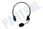 Ewent EW3563  Hoofdtelefoon Met microfoon geschikt voor o.a. Stereo 3.5mm 2x jackplug