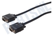 Universeel  VGA Kabel Male - Male, 5.0 Meter, Full HD, 15 Polig geschikt voor o.a. 5.0 Meter, Full HD, 15 Polig