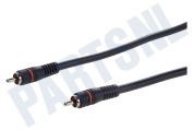 Universeel  Digitale Coax Kabel Tulp RCA Male - Male, 2.5 Meter geschikt voor o.a. 2.5 Meter, Afgeschermd
