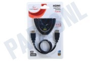 Cablexpert DSW-HDMI-35  3-Poorts HDMI Switch geschikt voor o.a. 3 apparaten op 1 HDMI ingang