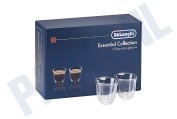 Quigg 5513284431 DLSC300 Koffiezetapparaat Kopjes Essential collection geschikt voor o.a. Set van 6 espresso glazen