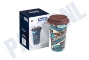 Nespresso 5513281021 DLSC055 Koffiezetapparaat Thermosbeker Keramische beker met dubbele wand geschikt voor o.a. The Taster, 300 ml