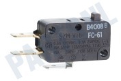 Hotpoint-ariston 480120100814 Oven-Magnetron Microswitch Schakelaar, 3 contacten geschikt voor o.a. AMW742, AMW712, VT265