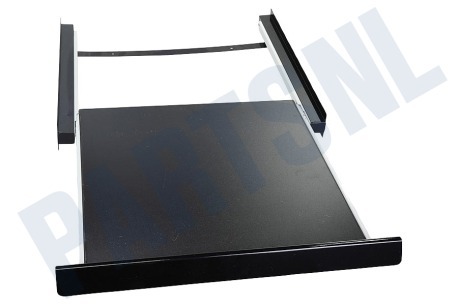 Universeel Combirand Aluminium Met Werkblad Luxe, Zwart