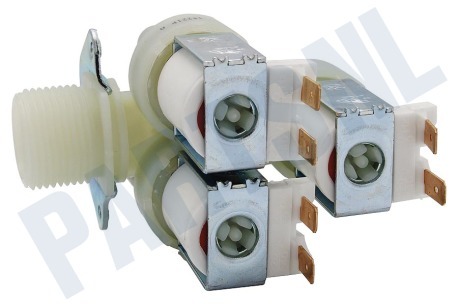 Miele Wasmachine Inlaatventiel 3V haaks dun 1x reduc.