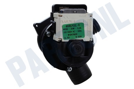Bauknecht Wasmachine Pomp Afvoer, 2 tuiten -Plaset-
