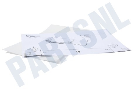 Ariston-Blue Air Vaatwasser 301749, C00301749 Bevestigingsset Installatieset 45/60cm