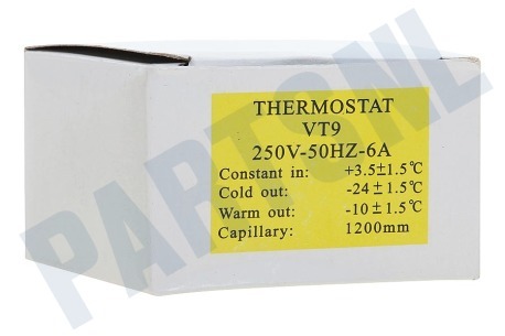 Universeel Koelkast Thermostaat geschikt voor Universeel nr 3 + aut. ontd.