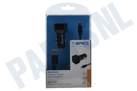 Terra Autolader Mini USB, Output 5V / 2,4A 100 CM