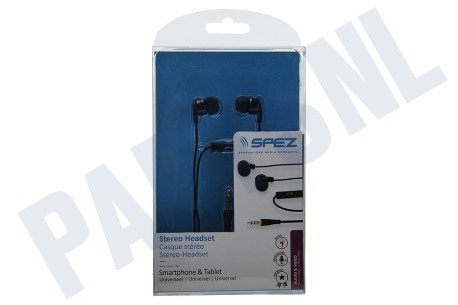 T-mobile Stereo headset In-ear met opname knop, Zwart