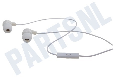 Cube Stereo headset In-ear met opname knop, Wit