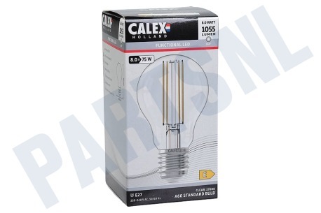 Calex 1101009500 Calex LED volglas Filament Standaardlamp Helder 8W