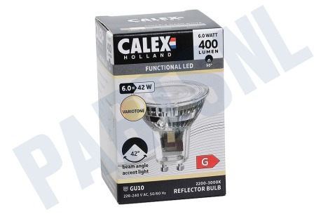 Calex 1301001300 SMD LED lamp GU10 6W Variotone 2200-3000K