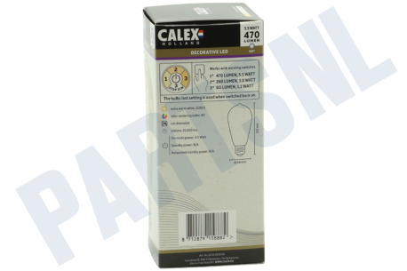 Calex 1001003300 LED Rustiek ST64 Goud Flex Filament E27 5,5W