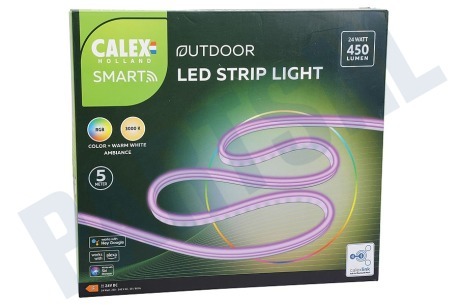 Calex 429290 Smart Outdoor RGBW Strip Light, 5 meter