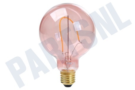 Calex Colors Nora G95 Quartz Pink LED lamp 4W Dimbaar