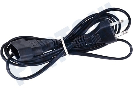 Elektra Snoer 2x 0.75mm2 600W zwart 2M