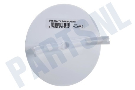 Elektra Plafondplaat Afdekplaat rond+klem -wit