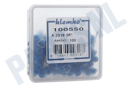 Universeel Kabelschoen blauw -pen- P=6.7 1.9mm