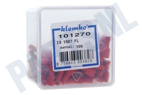 Universeel Kabelschoen rood -schuif- 6,3-0,8