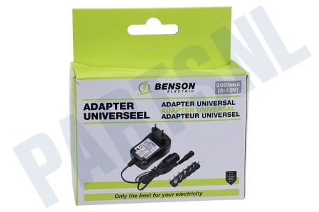 Benson Netadapter Universeel 2000 Mah 3-12V gestabiliseerd