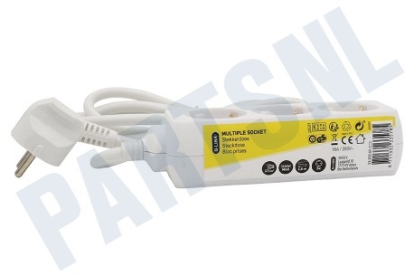 Q-Link Tafelcontactdoos 3x 1.5mm2 1.5 Meter Wit