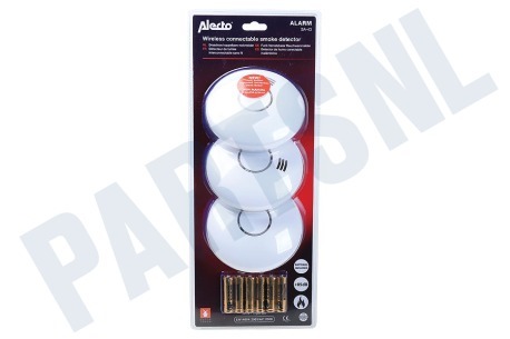 Alecto SA-43 Rookmelder Alarmsignaal 85dB, 3 stuks Optisch meetprincipe