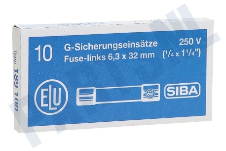Elektra Glaszekering 10xglaszekering 6 x 30 mm