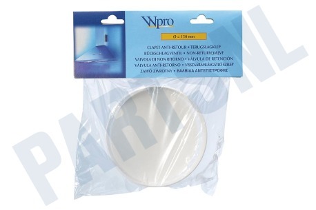 WPRO RSV150 WPRO Ronde Terugslagklep Plastic 150mm
