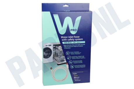 Whirlpool Wasmachine TAS027 WPRO Watertoevoerslang met Waterstop 2,5 M
