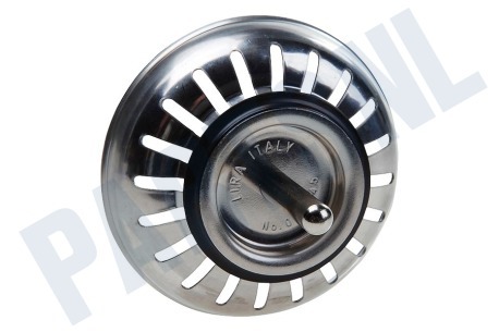 Dps Afvoerzeef Roestvrijstaal 84 mm, diameter pin 8mm