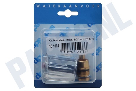Dps Kraanbovendeel plexi 1/2' warm