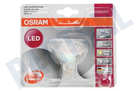 Osram LED Superstar MR16 36 Graden Dimbaar 3W GU5.3 230lm