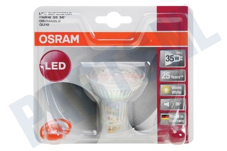 Osram LED Superstar Par 16 36 Graden Dimbaar 3W GU10 230lm