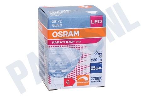 Osram 4052899957589 Parathom Reflectorlamp MR16 GU5.3 Dimbaar 3W