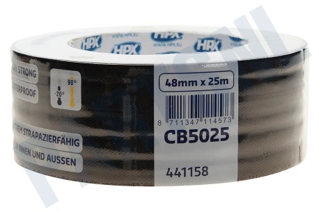 HPX 6200 Pantsertape Repair Zwart 48mm x 25m