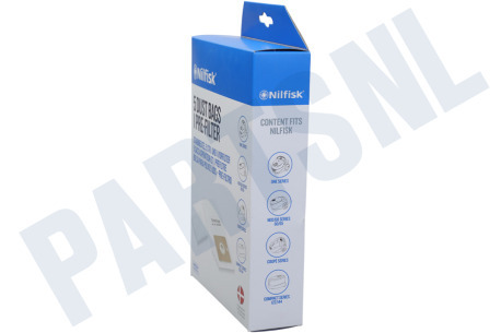 Nilfisk Stofzuiger Stofzuigerzak 2.1Ltr