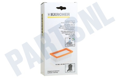 Karcher Stofzuiger 6.415-953.0 Vlakfilter voor as en stofzuiger