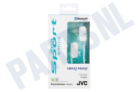 JVC HA-F250BT-W-E Gumy Sport Draadloos Bluetooth Hoofdtelefoon Wit