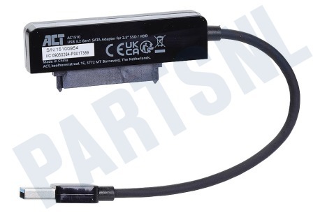ACT AC1510 USB 3.1 Gen1 naar 2.5 inch SATA kabel voor SSD en HDD