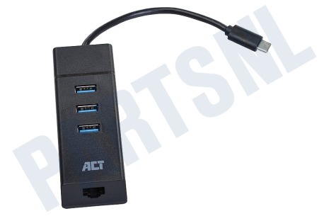 ACT  AC6400 USB-C Hub 3 Port en Ethernet
