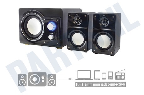 Ewent Speakerset High power Stereo 2.1